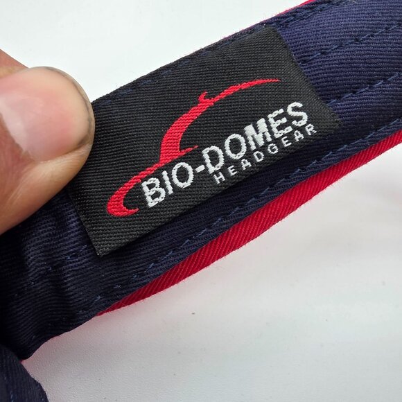 Bio Domes Trouble Devil Horns Adjustable Red Visor Hat Casual Golf Outdoors - Picture 6 of 8
